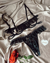 Load image into Gallery viewer, Black Heart Bra
